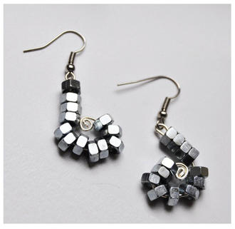 composizione orecchini bulli "Partinverse"